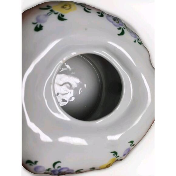 VTG 80's Tea Pot Kitty Cat Kitten Resting on Basket Porcelain - Andrea by Sadek - Picture 10 of 11